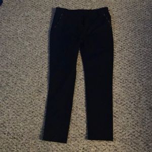Skinny black suit pants